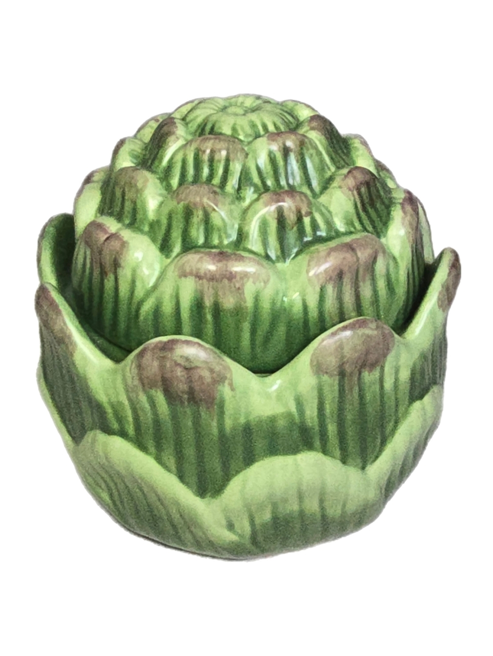 WILLIAMS-SONOMA Farm Stand Artichoke Shape Bowl & Lid 2012 Barbara Eigen EUC
